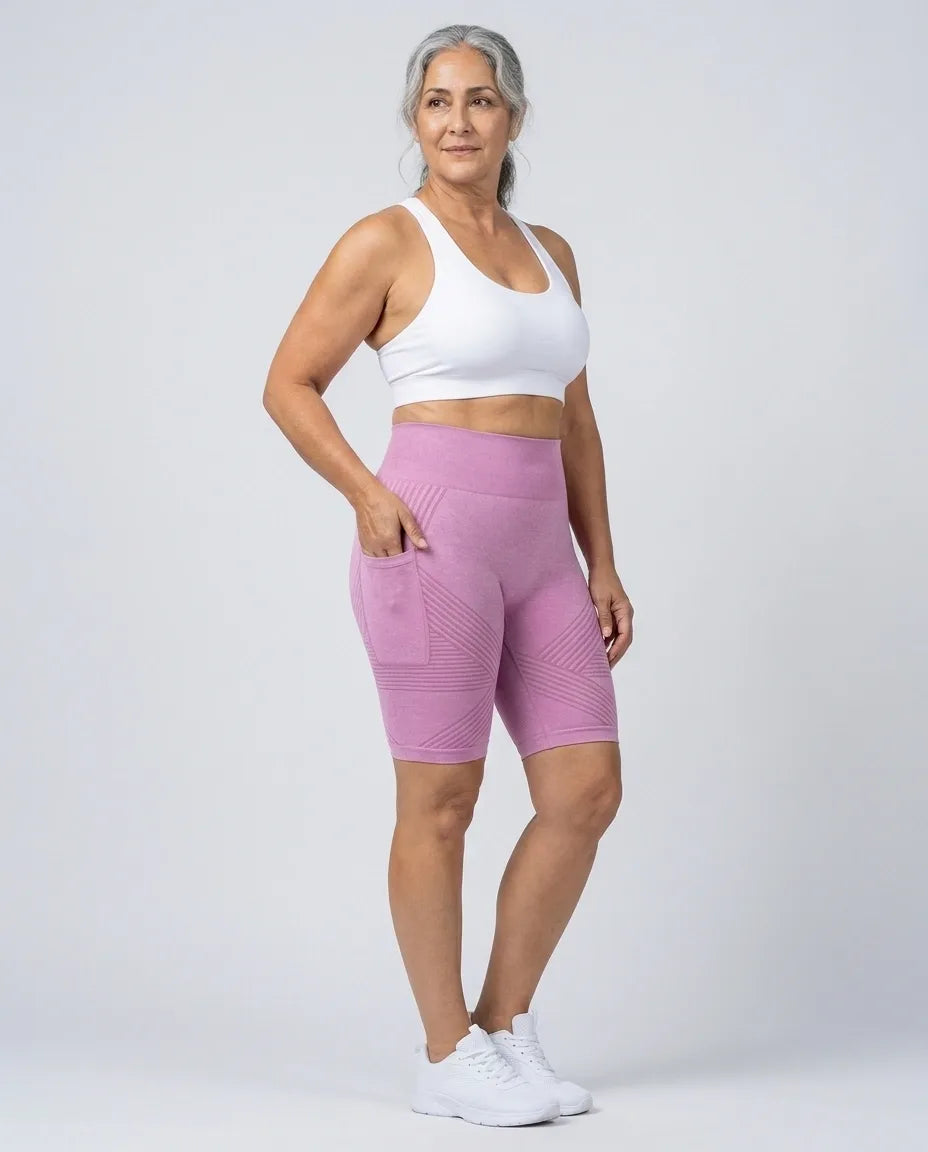 3D Short Legging – Hot Pink